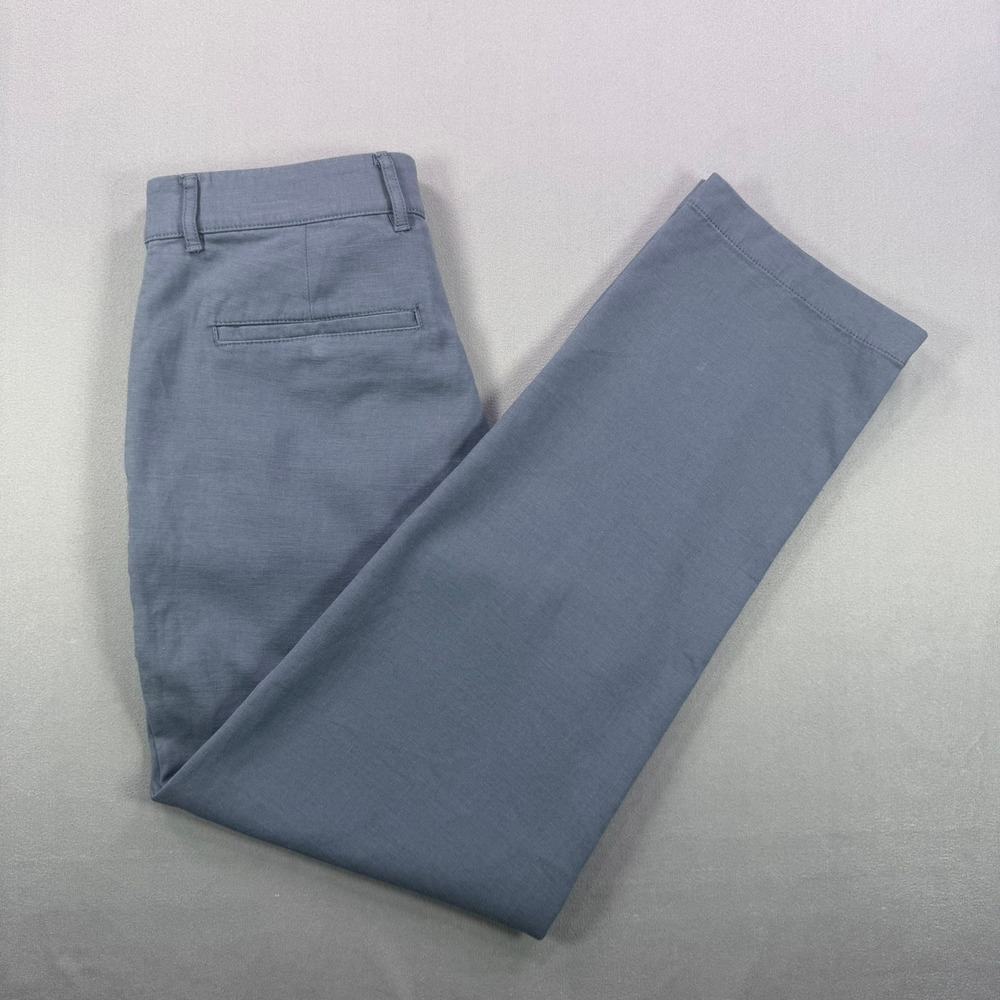 Goodfellow Mens 28x30 Blue Gray Cotton Blend Slim Fit Stretch Chino Dress Pants